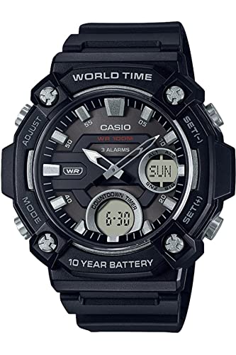 Casio AEQ-120W-1AVDF Analog-Digital Grey Dial Men - Image 2