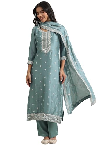 Libas Women's Silk Blend Kurta Set - Authentic Libas Clothing | UrbanThreads - Image 2
