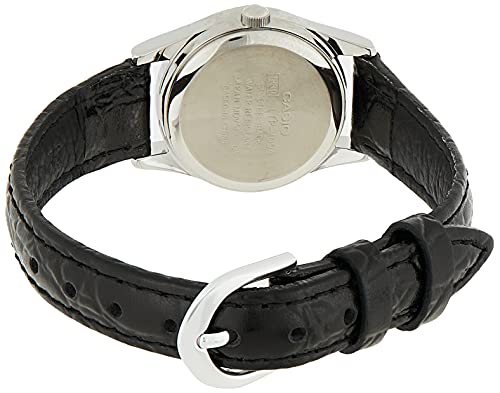 Casio Women's Dress Analog Watch LTP1094E7B White Dial Black Band - Image 3