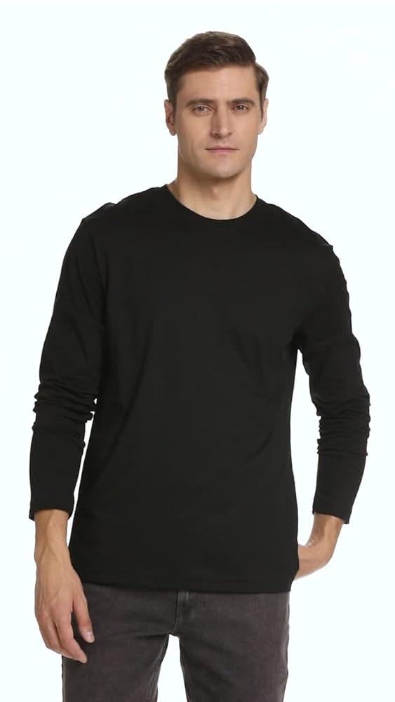 Jockey AM95 Men's Cotton Rich Regular Fit Full Sleeve T-Shirt - Image 3