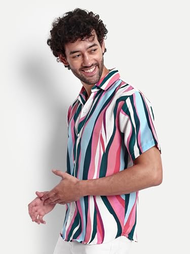 Leriya Fashion Men's Cotton Regular Fit Hawaiian Shirts |Short Sleeve |Casual Button Down| Beach |Va - Authentic Leriya Clothing | UrbanThreads - Image 4