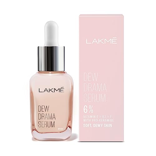 Lakme Dew Drama Serum 6% Vit B3 E F Pro-Ceramides 30ml - Image 2