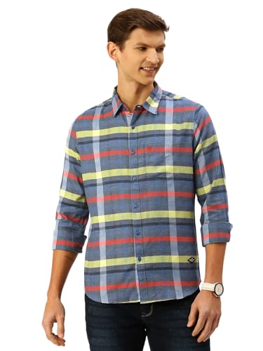 Thomas Scott Men Cotton Slim Fit Tartan Checked Shirt - Image 2