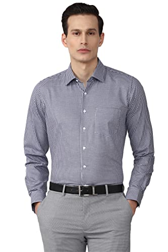 Van Heusen Men Checkered Formal Shirt Full Sleeves Slim Fit - Image 2