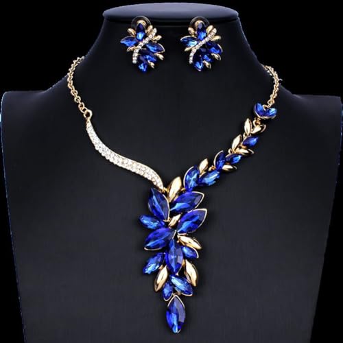 Shining Diva Crystal Necklace Jewellery Set for Women - Image 3