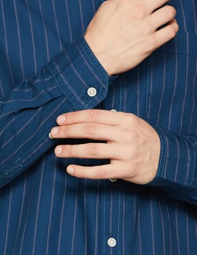 Allen Solly Men Cotton Regular Fit Mandarin Collar Shirt - Image 5