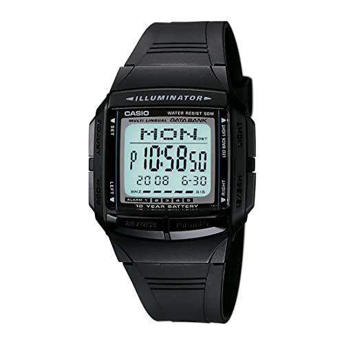 Casio DB-36-1AVDF Digital Unisex Watch Grey Dial Black Strap - Image 2