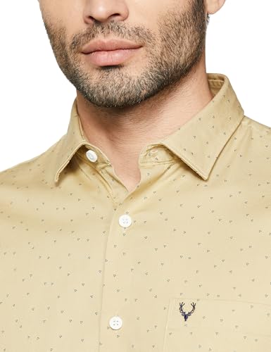 Allen Solly Men Cotton Regular Fit Ditsy Printed Casual Shirt - Image 4