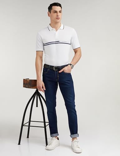 Peter England Men's Solid Regular Fit Polo Cotton Rich - Image 5
