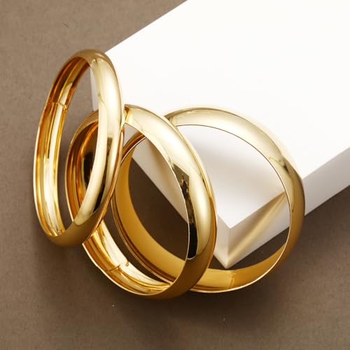 UrbanThreads Gold Plated Kada Bangle Set of 3 - Image 5