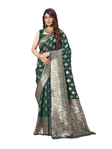 Leriya Fashion Women's Jacquard Cotton Silk Saree - Authentic Leriya Clothing | UrbanThreads