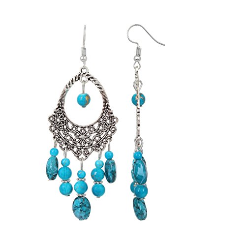 UrbanThreads Oxidized Silver Earrings for Women - Image 5