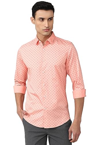 Peter England Men's Printed Slim Fit Casual Shirt Cotton - Image 2