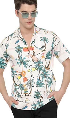 Leriya Fashion Men's Polycotton Casual Short Sleeve |Printed Summer Button Down Regular Fit Shirt - Authentic Leriya Clothing | UrbanThreads - Image 2