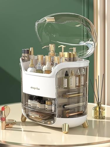 Niyam Makeup Organiser Storage Box with Clear Lid - Image 4