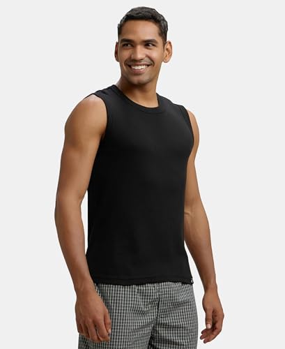 Jockey 9930 Men's Slim Fit Round Neck Muscle Vest - Image 4