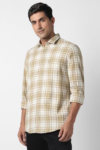Peter England Men's Checkered Slim Fit Shirt - Image 3