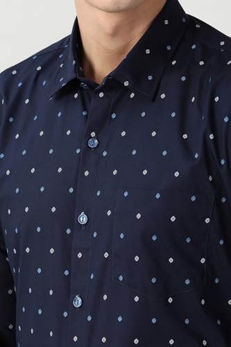 Peter England Men's Formal Shirt Classic Dot Print 100% Cotton - Image 5