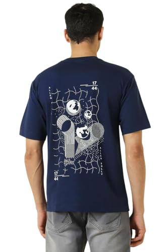 Allen Solly Men Cotton Regular Fit Drop Shoulder T-shirt - Image 2