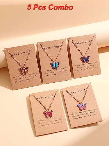 Shining Diva Butterfly Jewellery Necklace Set for Women - Image 4