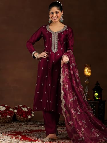 Libas Women's Silk Blend Kurta Sets - Authentic Libas Clothing | UrbanThreads - Image 3
