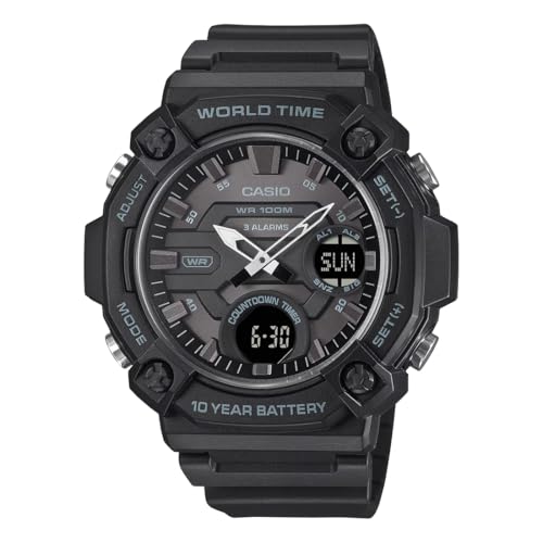 Casio AEQ-120W Black Analog-Digital Watch - Image 2