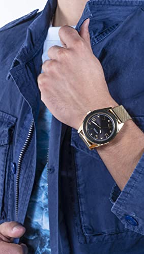 Guess Men's 44mm Noble Black Dial Stainless Steel Watch - Image 3