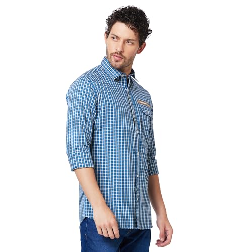Giordano Men's Slim Fit Checkered Long Sleeve Shirt - Image 3