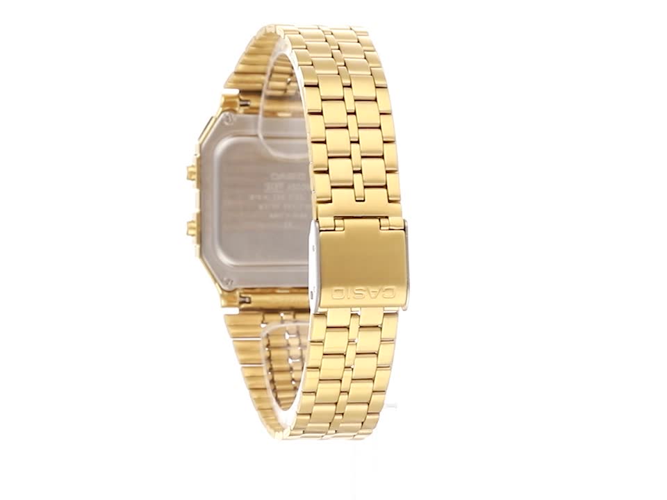 Casio A500WGA-9DF Gold Digital Watch Unisex - Image 4