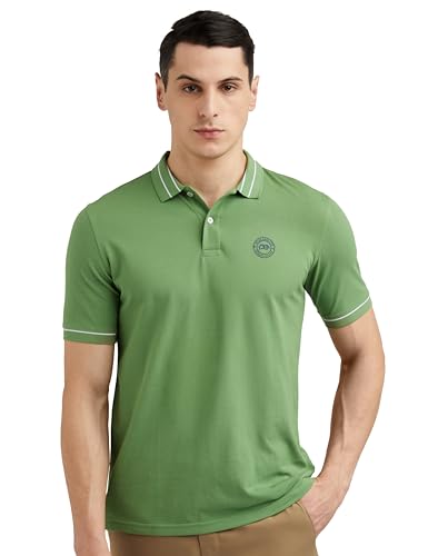 Peter England Men's Regular Fit Insignia Half Sleeve Polo - Image 2
