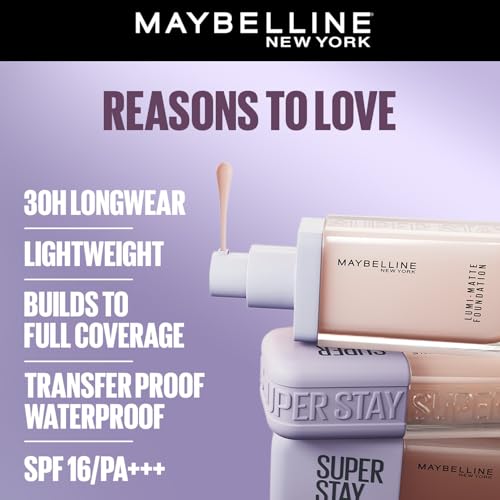 Maybelline Super Stay Lumi-Matte Foundation 115 Shade 30H Wear - Image 4