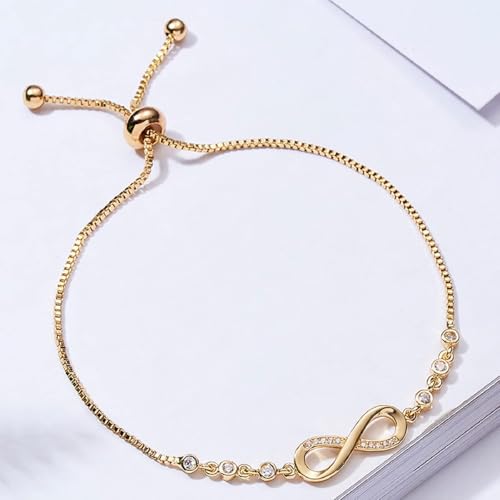Shining Diva Infinity Bracelet for Women & Girls - Image 4