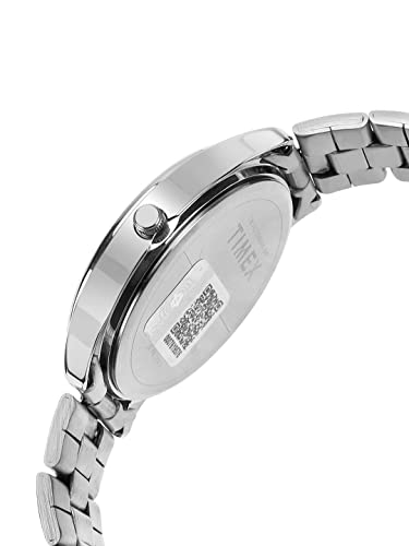 TIMEX Analog Watch Blue Dial Silver Stainless Steel Band - Image 5