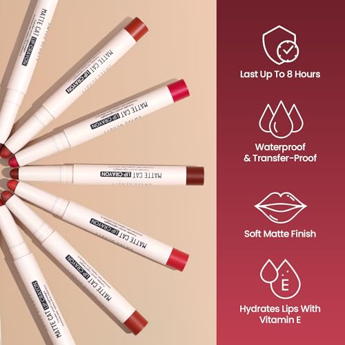 Swiss Beauty Non-Transfer Matte Cat Lip Crayon Water-Resistant - Image 4