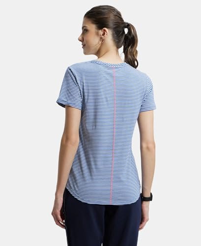 Jockey Women's Super Combed Cotton Stripe T-Shirt - Image 5