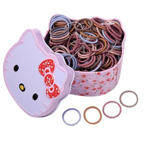 Shining Diva 100 pcs Elastic Hair Bands for Kids Women - Image 2