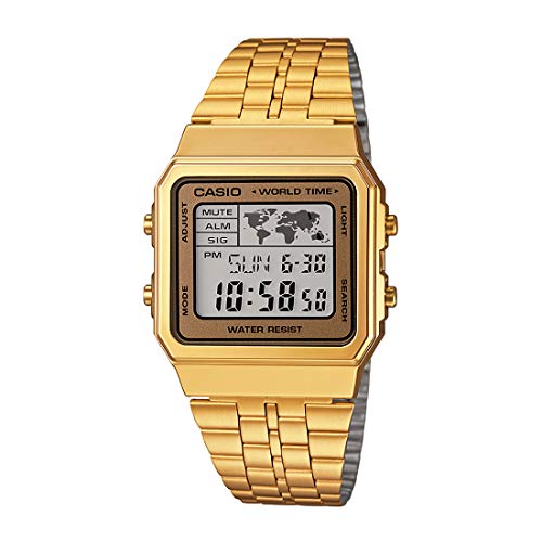 Casio A500WGA-9DF Gold Digital Watch Unisex - Image 2