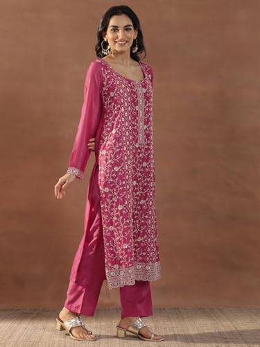 Libas Women's Silk Blend Kurta Set - Authentic Libas Clothing | UrbanThreads - Image 3