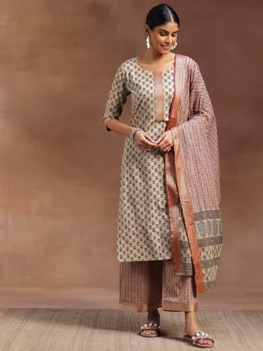 Libas Printed Cotton Kurta Palazzo Set | UrbanThreads.in - Image 5