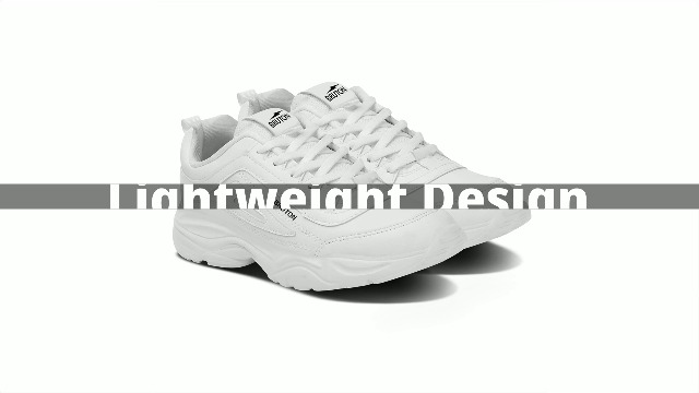 BRUTON EVA Lite Sport Shoes Running Shoes for Men- White - Authentic BRUTON Footwear | UrbanThreads - Image 3