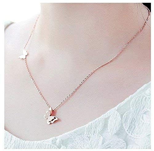 Shining Diva 18k Rose Gold Plated Butterfly Pendant - Image 5