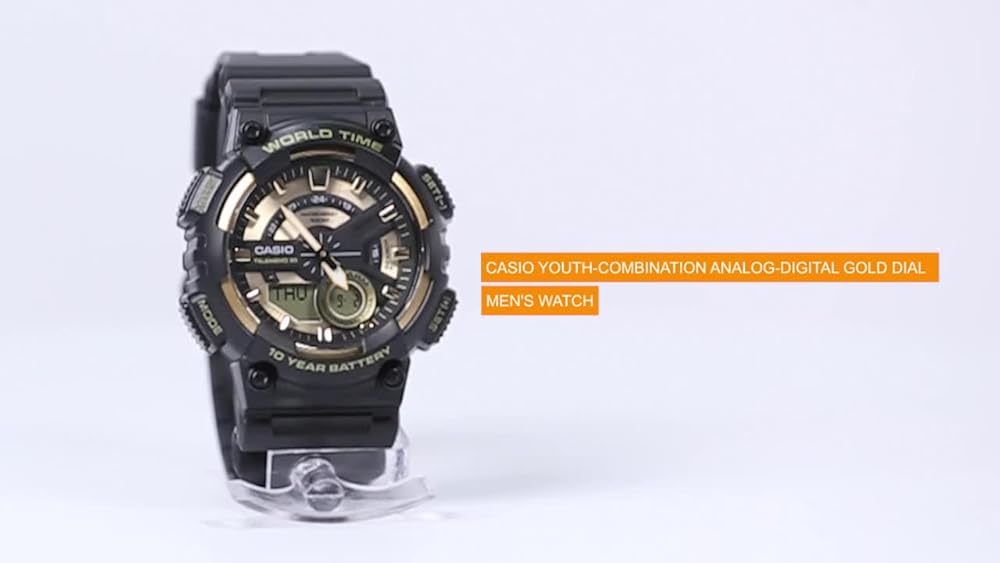 Casio AEQ-110BW-9AVDF Gold Analog-Digital Watch - Image 3