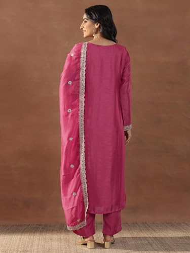 Libas Women's Silk Blend Kurta Set - Authentic Libas Clothing | UrbanThreads - Image 5