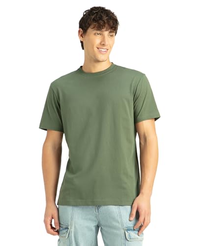 Jockey 2714 Men's Cotton Rich Solid Round Neck Half Sleeve T-Shirt - Image 2