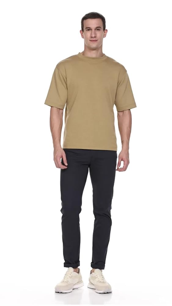 Peter England Men's Mid Rise Super Skinny Casual Pants - Image 3