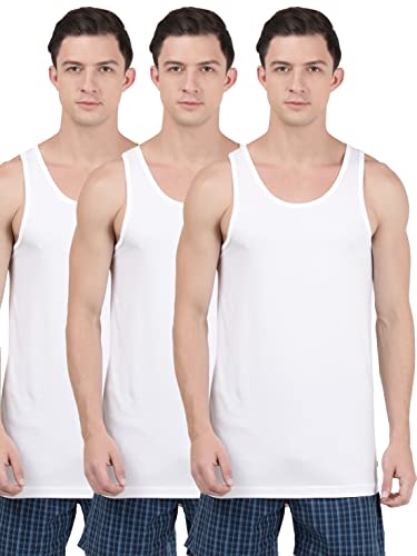 Jockey 8820 Men's Sleeveless Vest Combed Cotton Extended Length - Image 2