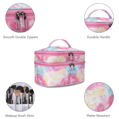 KUKLAR Nylon Waterproof Extra Large Makeup Kit Organizer - Image 5