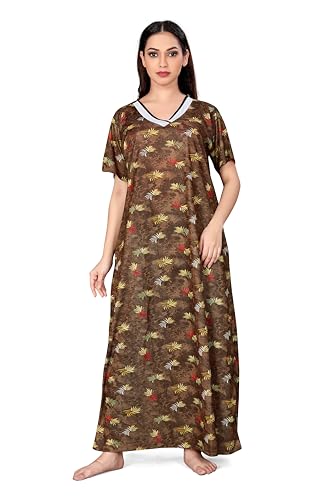 Leriya Fashion Women Stretchable Cotton Lycra Printed Maxi Maternity Nighty | Hosiery Nighty for Wom - Authentic Leriya Fashion | UrbanThreads - Image 2