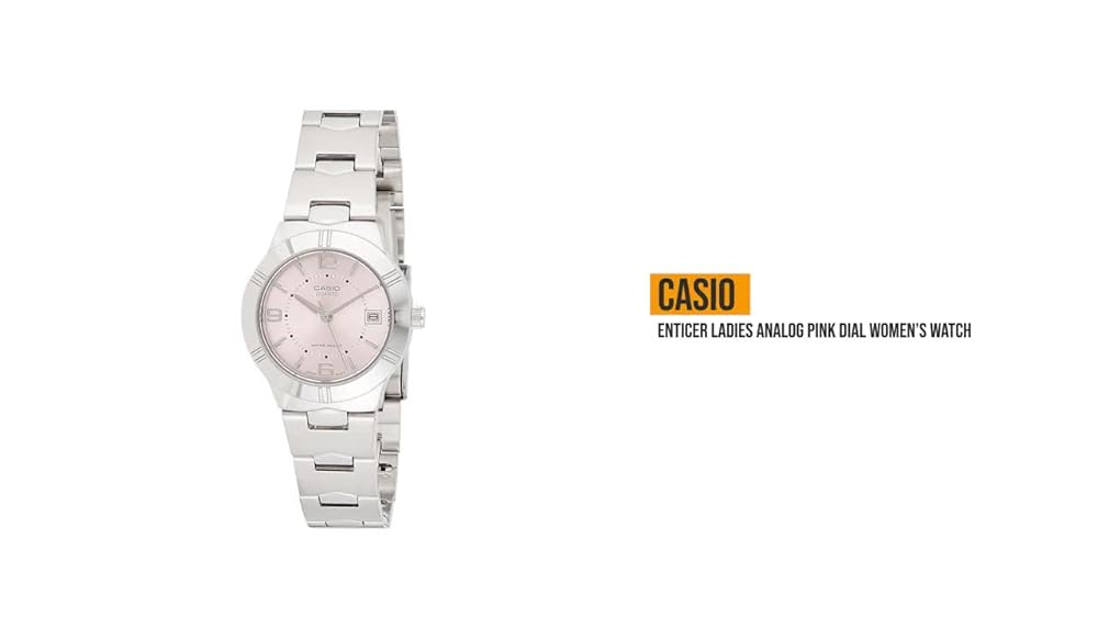Casio Enticer Analog Pink Dial Women's Watch LTP-1241D-4ADF - Image 3