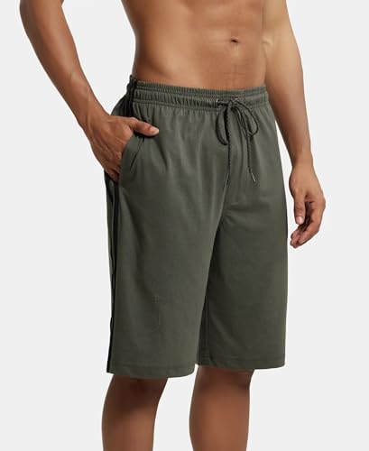 Jockey 9426 Men's Regular Fit Solid Shorts with Pockets - Image 4